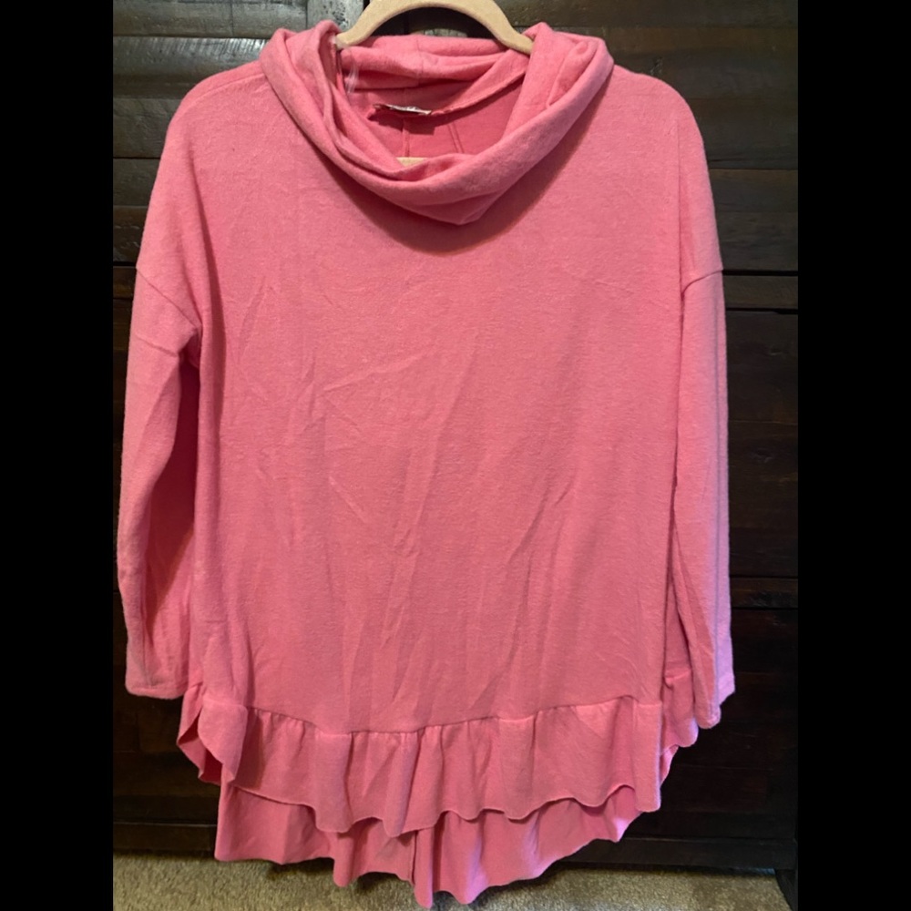 Pink Ruffle Shirt - Picture 1 of 2